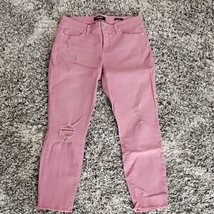 Nine West Blush Gramercy Skinny Crop Jeans